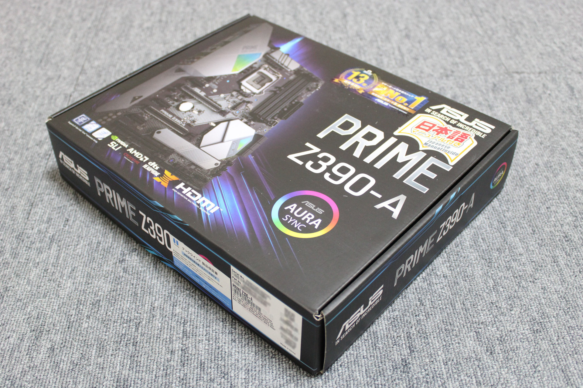 自作PC:2019年】マザーボード(ASUS:PRIME Z390-A)を買ってみ 自作PC:2019年】マザーボード(ASUS:PRIME Z390-A)を買ってみ